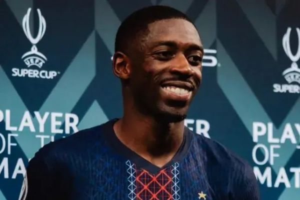  جایزه‌ای که عثمان دمبله به دست آورد  عکس