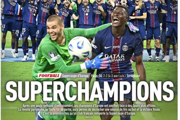  ابرقهرمان‌ها؛ عناوین روزنامه‌های ورزشی فرانسه و آلمان، 23 مرداد 1404