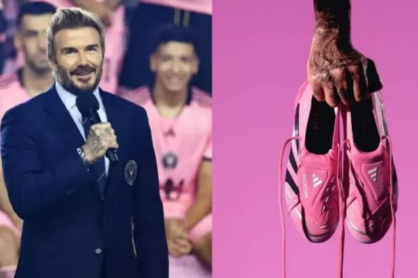 بکام و رونمایی از کفشی که برای اینترمیامی طراحی شده است عکس