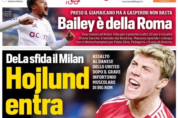 هویلوند وارد میشود؛ عناوین روزنامههای ورزشی ایتالیا، 28 مرداد 1404