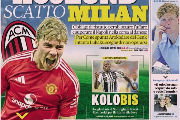  خیز میلان برای هویلوند؛ عناوین روزنامه‌های ورزشی ایتالیا و فرانسه، 29 مرداد 1404
