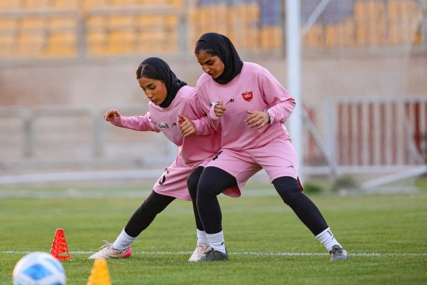ادامه تمرینات تیم بانوان پرسپولیس در ورزشگاه شهید کاظمی