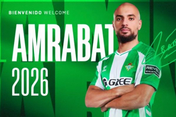 رسمی سوفیان آمرابات با قرارداد قرضی بدون بند خرید به رئال بتیس پیوست