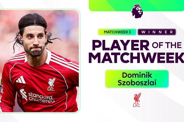 رسمی سوبوسلای بهترین بازیکن هفته شد