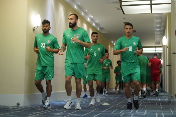 تمرین سبک تیم ملی ایران در روز بازی با تاجیکستان