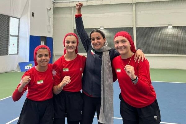  تیم تنیس دختران کمتر از 12 سال ایران به مسابقات بین قاره ای دعوت شدند