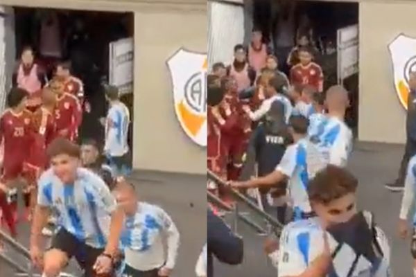 مسی و درگیری شدیدی که با بازیکن ونزوئلا داشت عکس