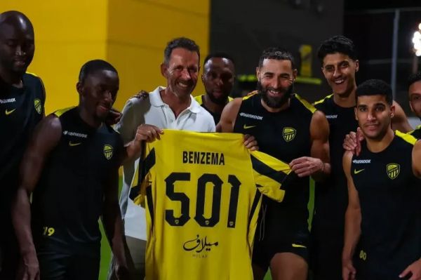 عکس؛ کریم بنزما با پیراهن شماره 501