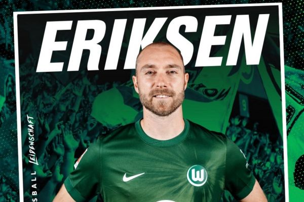  رسمی  کریستین اریکسن به وولفسبورگ پیوست