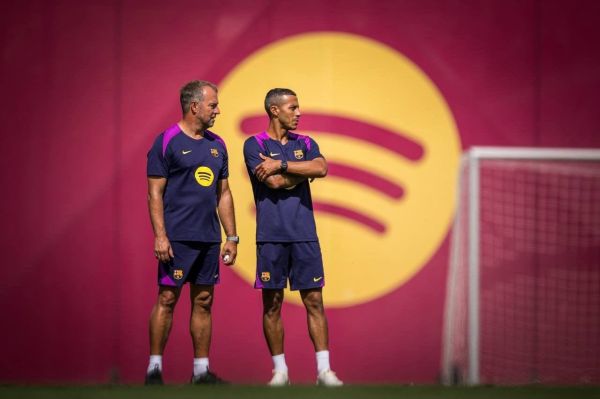  عکس؛ حضور تیاگو کنار فلیک در تمرینات بارسلونا