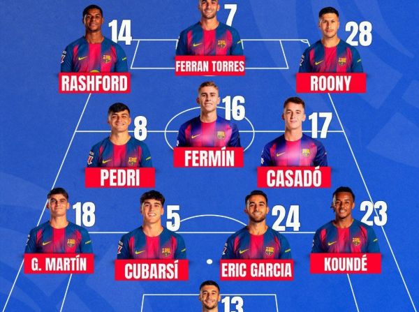  ترکیب بارسلونا و والنسیا؛ رونی جای یامال را گرفت