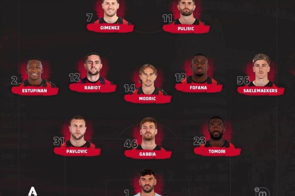 ترکیب میلان مقابل اودینزه با حضور مودریچ