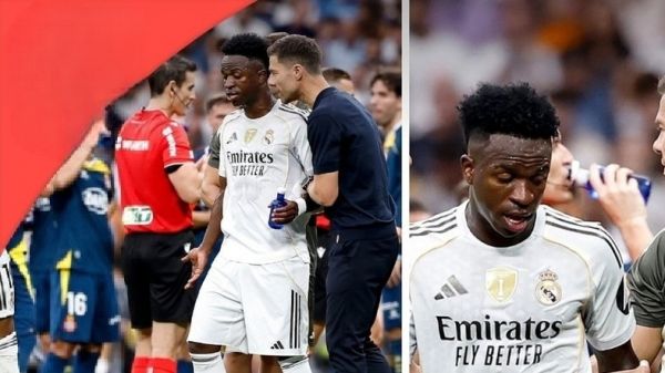  ناراحتی وینیسیوس از تعویض شدن مقابل اسپانیول