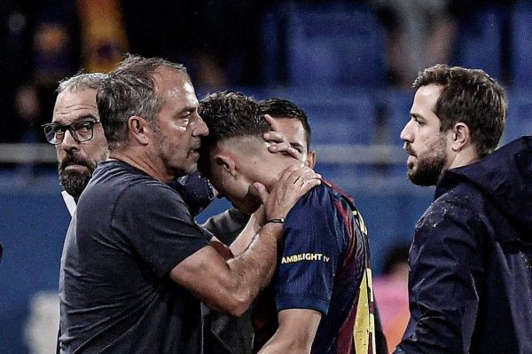  عکس؛ بازیکن بارسلونا که با اشک زمین را ترک کرد