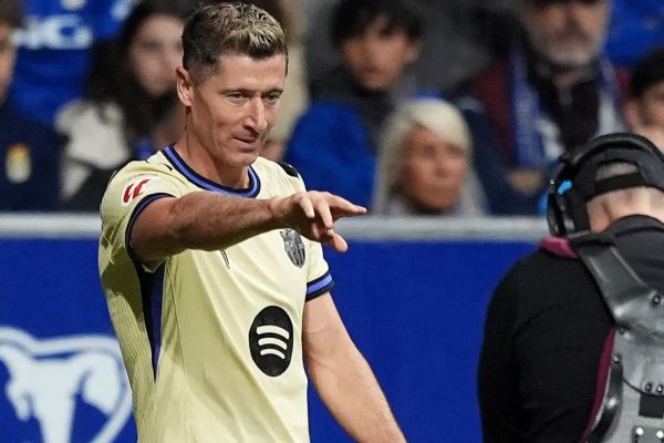  ابراز رضایت لواندوفسکی از نقش جدیدش در بارسلونا