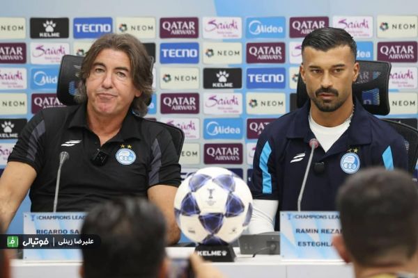  گزارش تصویری اختصاصی  نشست خبری ساپینتو و رامین رضاییان پیش از دیدار با المحرق