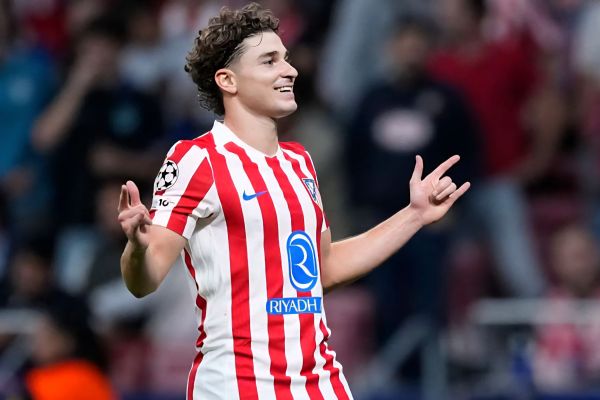  درخشش ستاره آرژانتینی اتلتیکومادرید برابر اینتراخت فرانکفورت