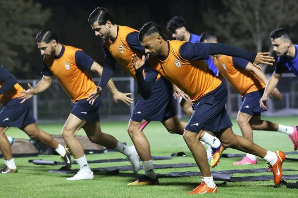 آغاز تمرینات تاکتیکی تیم ملی با حضور پرنشاط بازیکنان