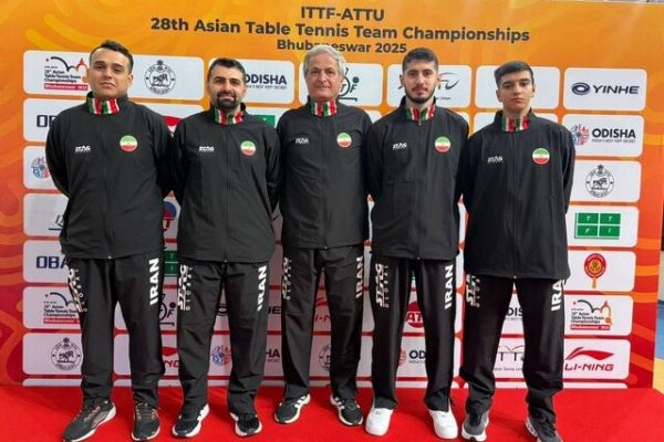  تنیس روی میز ایران در آسیا هشتم شد