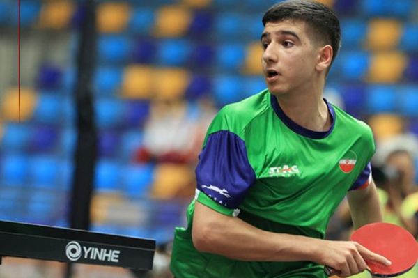  درخشش پینگ پنگ باز ۱۶ ساله ایرانی در مسابقات قهرمانی آسیا