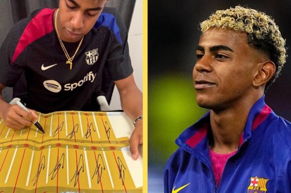 لامین یامال امضا دادن رایگان را متوقف میکند