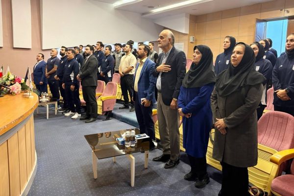 مراسم بدرقه تیمهای ملی فوتسال دختران و پسران به بازیهای آسیایی