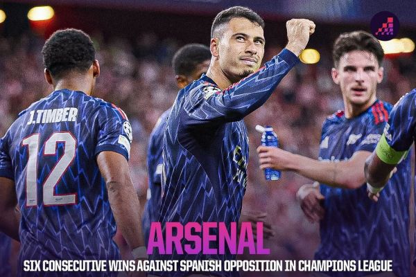  آمار درخشان آرسنال با میکل آرتتا مقابل تیم‌های اسپانیایی