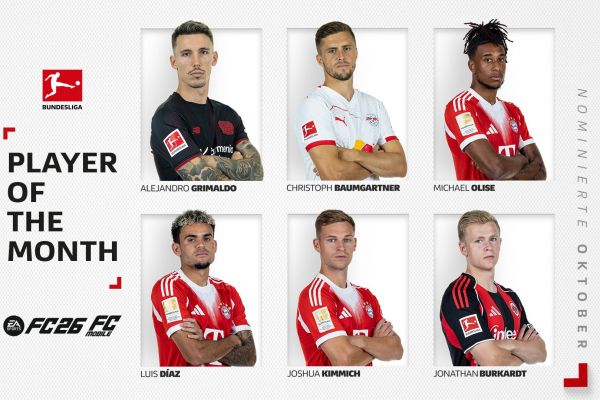 نامزدهای بهترین بازیکن ماه بوندسلیگا اعلام شدند