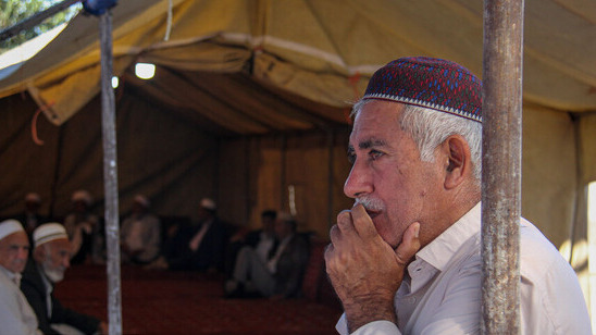 تصاویر سوگواری در زادگاه صابر کاظمی