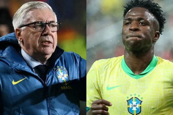  آنچلوتی  وینیسیوس را مجبور به تغییر پست نمی‌کنم