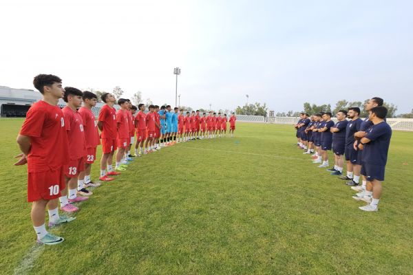 تمرین تاکتیکی نوجوانان در مروارید خلیج فارس