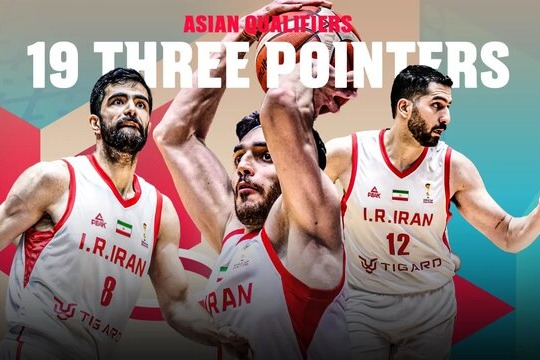 آتش بازی بسکتبال ایران با ۱۹ شوت سهامتیازی