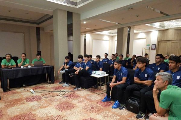 برگزاری آخرین جلسه تیم ملی نوجوانان پیش از بازی با هند