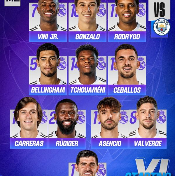 ترکیب رئال مادرید و منچسترسیتی؛ خبری از امباپه نیست