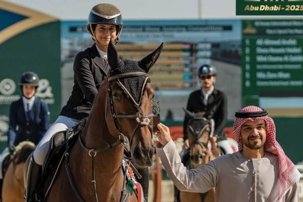 دختر سوارکار ایرانی در ابوظبی نایب قهرمان شد