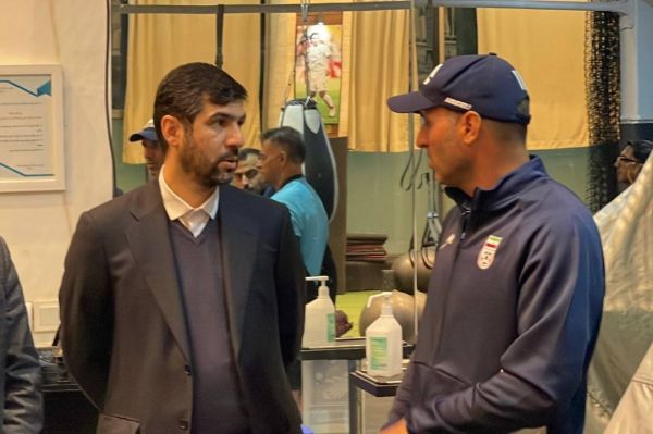 حضور رییس کمیته فوتبال ساحلی در تمرین ساحلی بازان