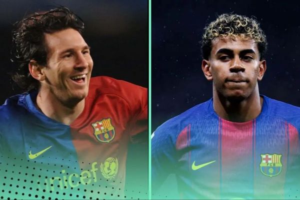  مقایسه لامین یامال و مسی در ۱۰۰ بازی نخست
