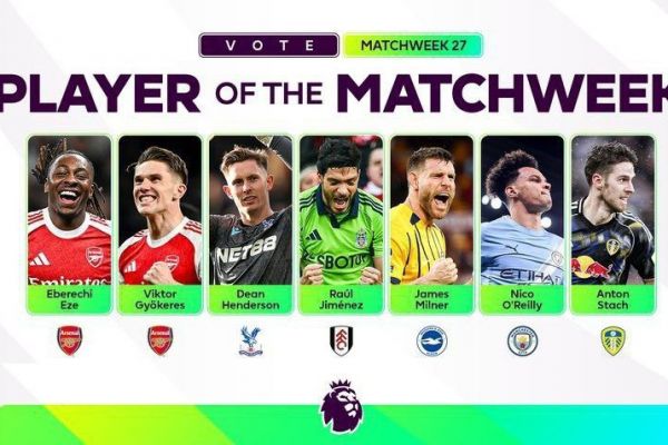 معرفی نامزدهای بهترین بازیکن هفته ۲۷ لیگ برتر انگلیس