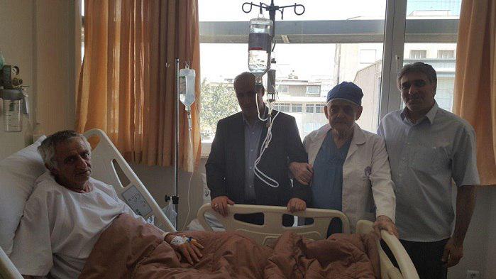 عیادت تاج از سرمربی سابق تیم ملی