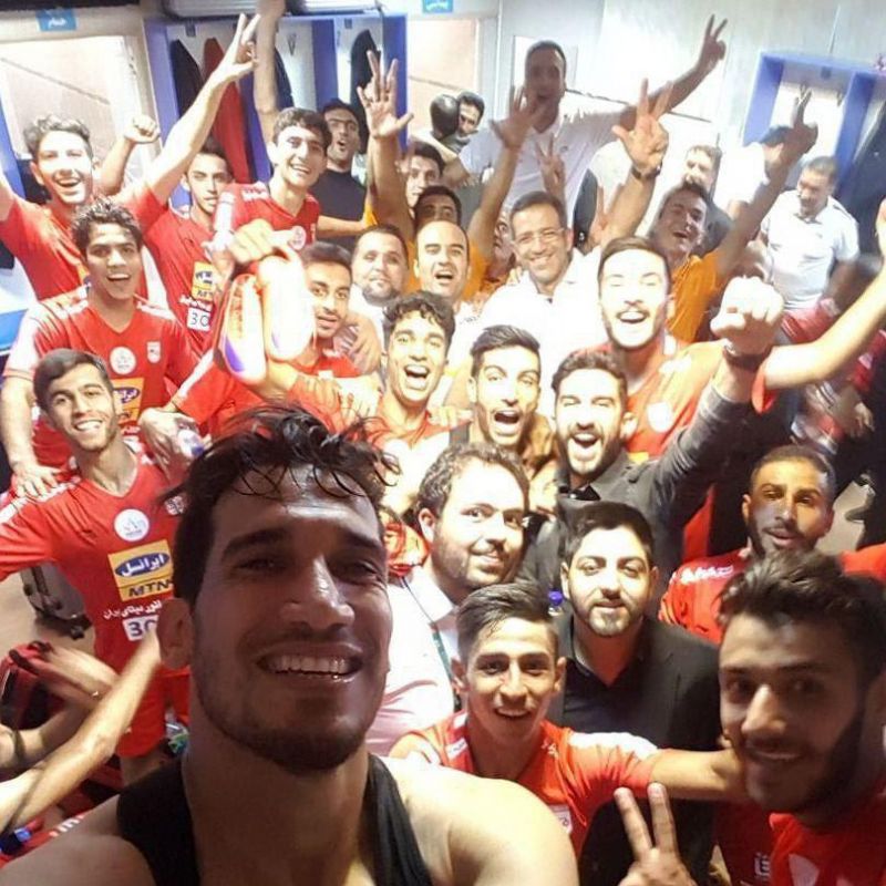 سلفی تراکتوریها بعد از فتح دربی تبریز