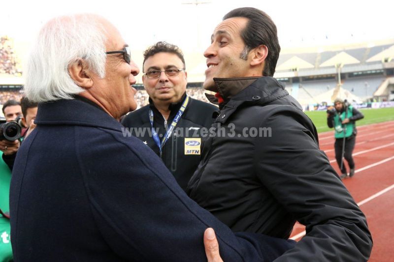 دیدار گرم علی کریمی با استقلالیها (عکس)