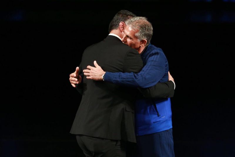 برخورد گرم کیروش با علی دایی