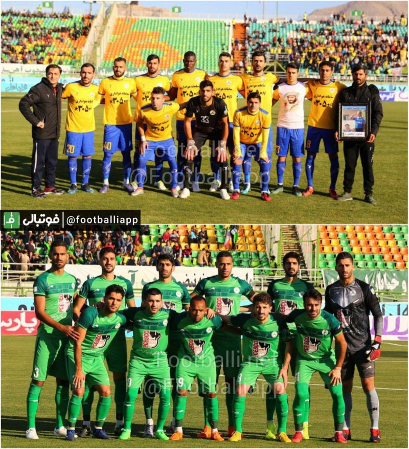 عکس تیمی بازیکنان ذوب آهن و نفت مسجد سلیمان