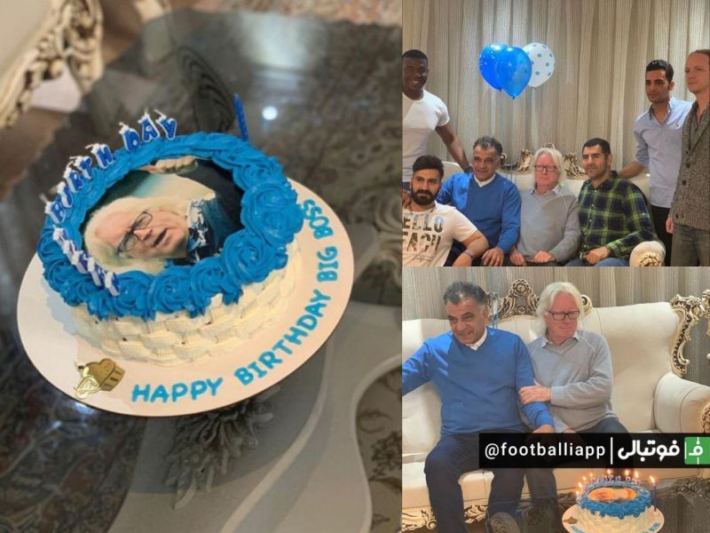 تصاویری از جشن تولد ۶۹ سالگی وینفرد شفر با حضور اعضای کادر فنی استقلال