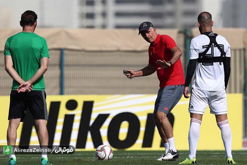 گزارش تمرین تیم ملی فوتبال/ دقت کیروش در طراحی تمرینات و حضور چینیها در تمرین
