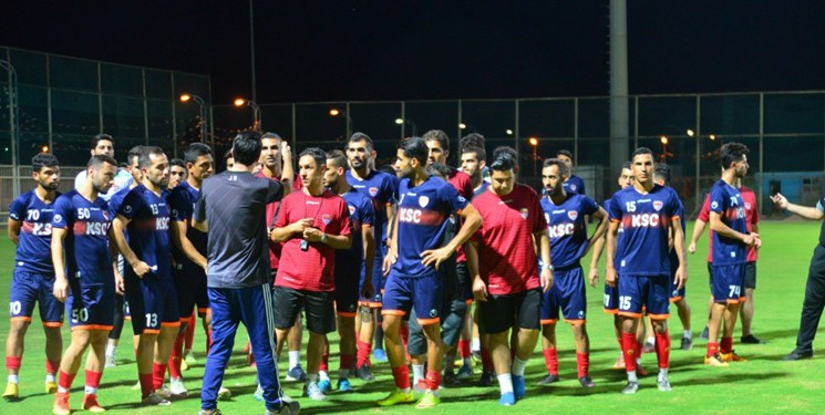 تمرین فولادی ها در هوای شرجی اهواز با پا به توپ نکونام