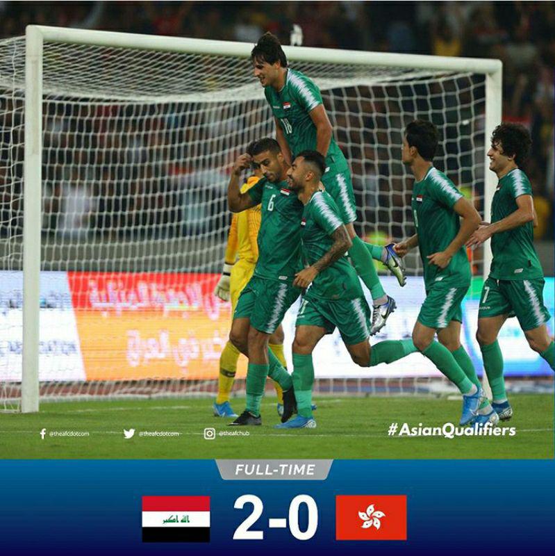 پیروزی دو گله عراق برابر هنگ کنگ