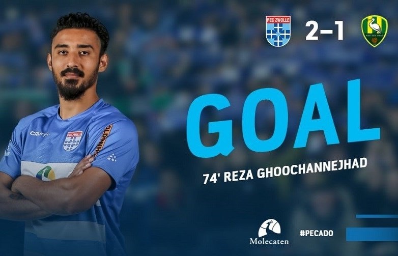 پیروزی خانگی زووله با گلزنی قوچاننژاد