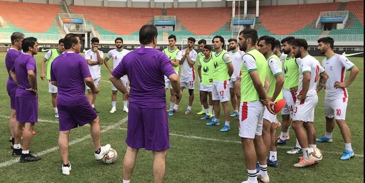 آخرین تمرین تیم امید پیش از دومین دیدار با اندونزى