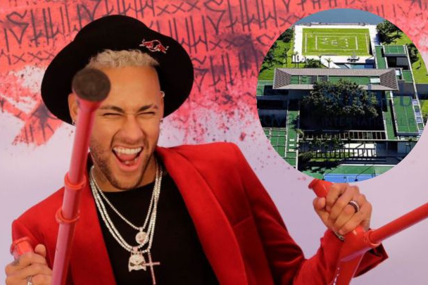 تصاویری از عمارتی که مهمانی لاکچری نیمار را میزبانی میکند